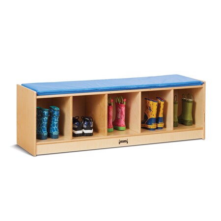 Jonti-Craft 5 Section Bench Locker, Blue 9093JC